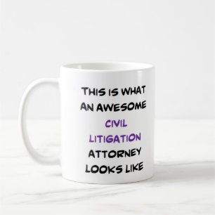 Mug avocat en litige civil, génial