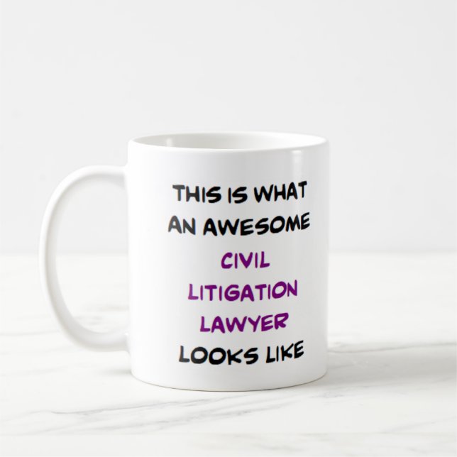 Mug avocat en litige civil, génial (Gauche)