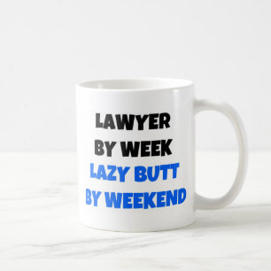 Mug Avocat par semaine Lazy Butt par week-end