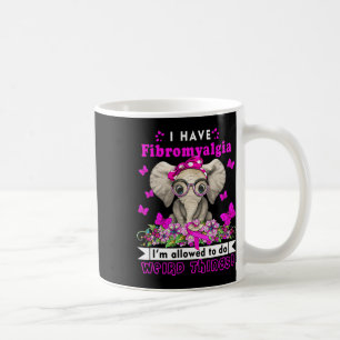 Mug Avoir éléphant de sensibilisation à la fibromyalgi