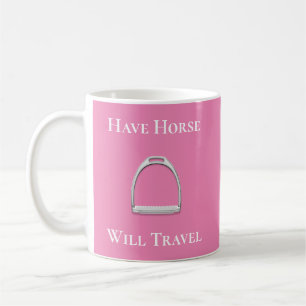 Mug "Avoir le cheval va voyager" Fer d'arrosage sur ro