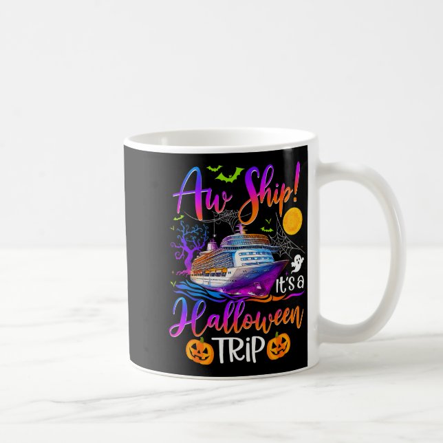 Mug Aw Ship Halloween Family Cruise Crew Family Vacati (Droite)