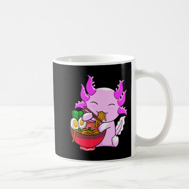 Mug Axolotl Ramen nouilles japonais Otaku Kawaii Anime (Droite)