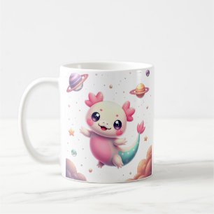 Mug Axolotl spatial galactique kawaii Fantastique Anim