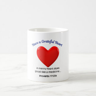 Mug Ayez un cœur reconnaissant 