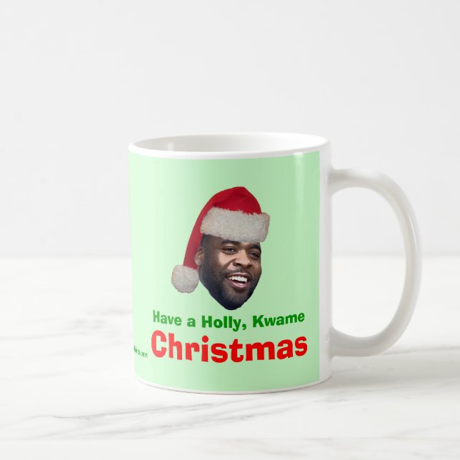 Mug Ayez un houx, Kwame, Noël (Droite)