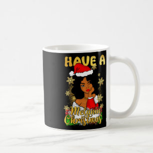 Mug Ayez un Noël à la mélanine Reine afro-américaine B