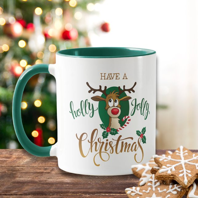 Mug Ayez Un Reindeer De Noël Holly Jolly | Vacances (Créateur téléchargé)
