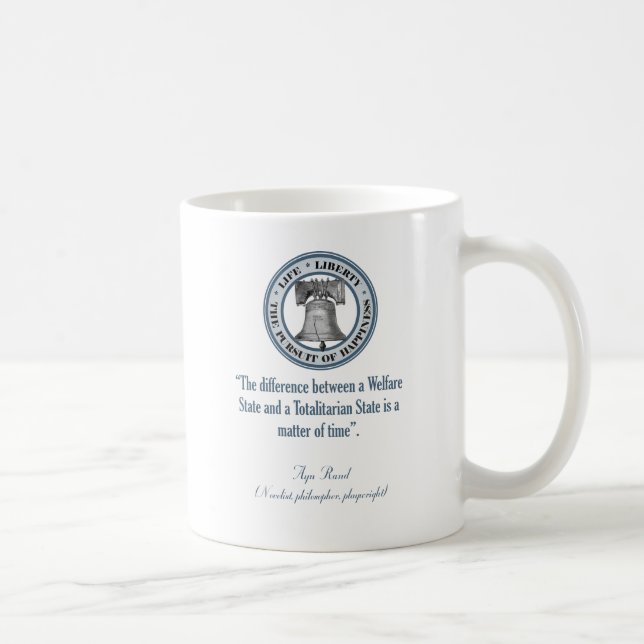 Mug Ayn Rand Cote (Totalitarisme) (Droite)