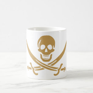 Mug Aztec Gold Crâne et cutlass Pirate Calico Jack