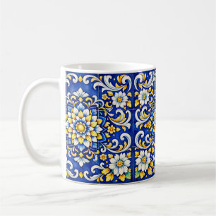 Mug Azulejo Cobalt Bloom