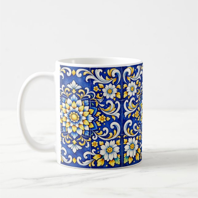 Mug Azulejo Cobalt Bloom (Gauche)