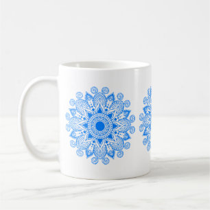 Mug Azure Blue Mandala