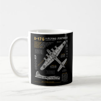 Mug B-17 Flying Fortress 2ème guerre mondiale B-17G Bo