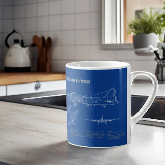 Mug B-17 Forteresse Volante - Plan directeur de l'avio