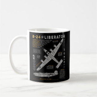 Mug B-24 Libérateur Aéronef consolidé B24 Bombe