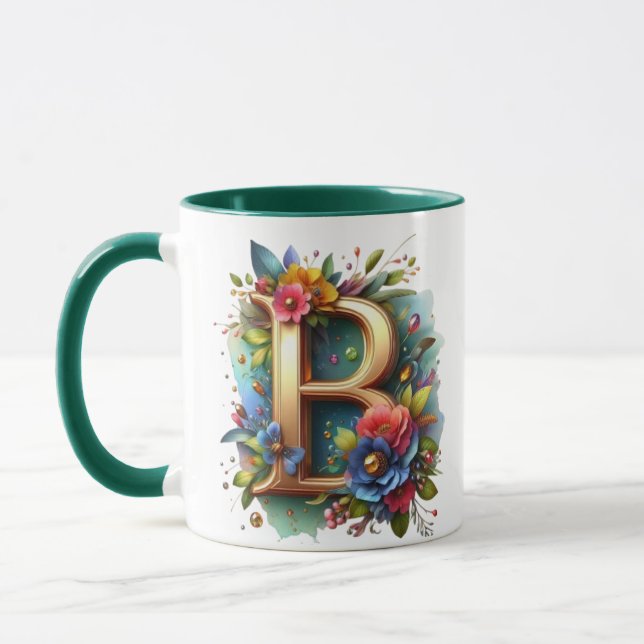 Mug B Coupe Alphabet Design (Gauche)