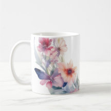 Mug B Flowers & Butterflies