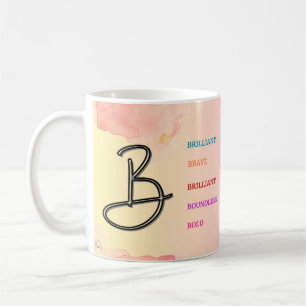 Mug "B" initial (11oz)