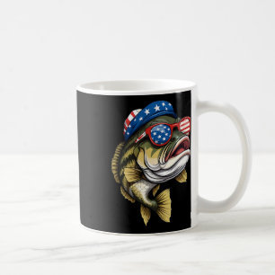 Mug B Poisson 4 juillet Américain Drapeau Poisson Patr