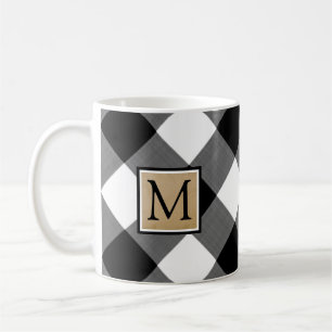 Mug B&W Buffalo Check Monogramme