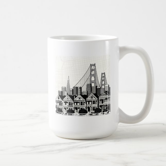 Mug B&W San Francisco la Californie (Droite)