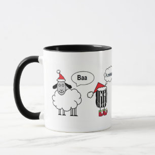 Mug Baa Humbug Drôle Festival Cartoon