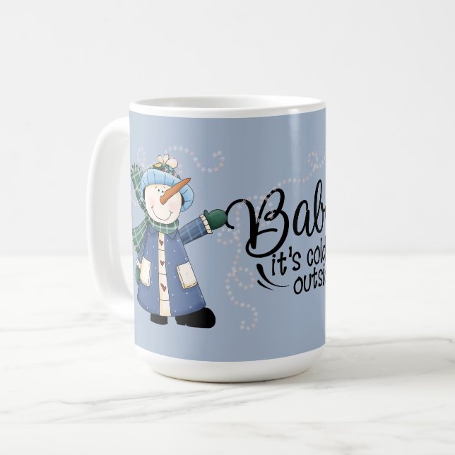 Mug Baby It's Cold Outside - Deux Snowmen (Devant gauche)
