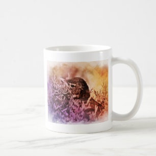 Mug Baby Robin Watercolor Pastels