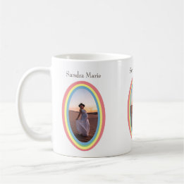 Mug Baby shower arc-en-ciel moderne muet cadeau