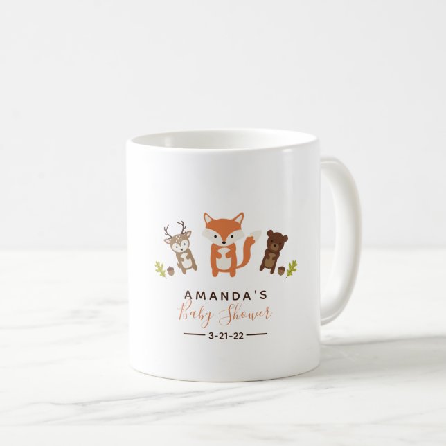 Mug Baby shower des bois (Devant droit)