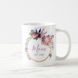 Mug Baby shower Floral et Gold
