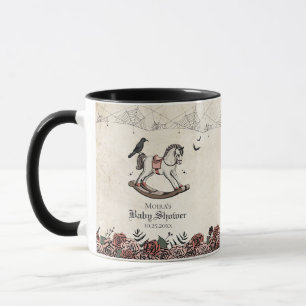 Mug Baby shower gothique Vintage Rocking Horse