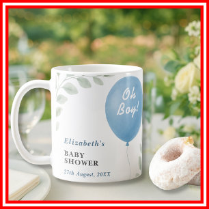 Mug Baby Shower pour Garçon Oh Boy