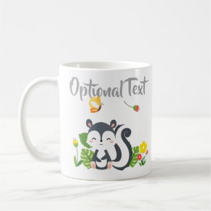 Mug Baby Skunk, Papillon & Fleurs