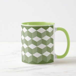 Mug - Babyblock Pattern in Three Shades