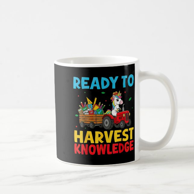 Mug Back To School Unicorn Farming Tractor Farmer Kids (Droite)