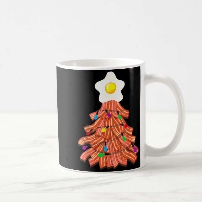 Mug Bacon Christmas Tree Egg Top Shirt _ Funny Rk Love (Droite)