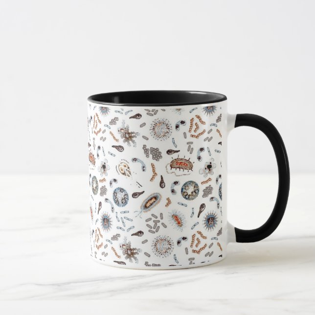 Mug Bactéries et motif de virus (Droite)