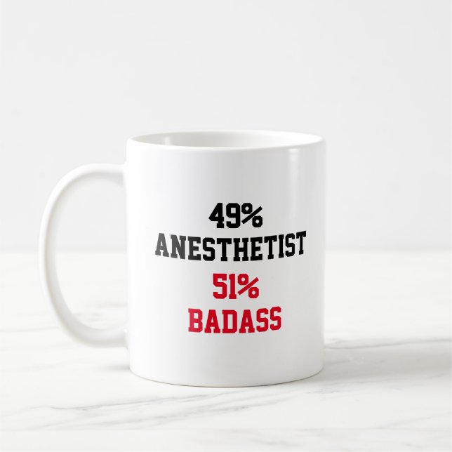 Mug Badass anesthésiste (Gauche)