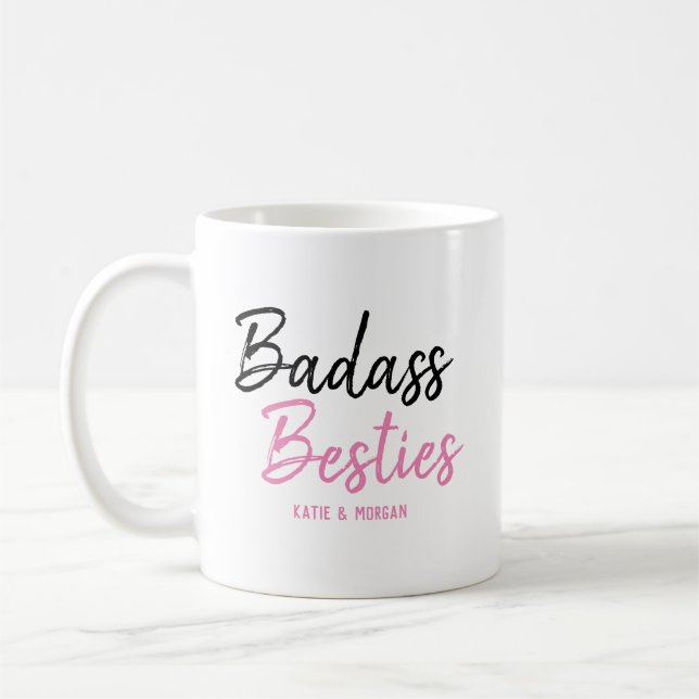 Mug Badass Besoin rose (Gauche)