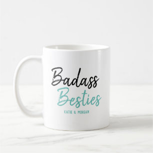 Mug Badass Besties Turquoise Blue