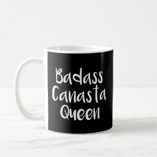 Mug Badass Canasta jeu de carte reine