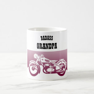 Mug BADASS GRANDPA - Grand-père motards Cadeau
