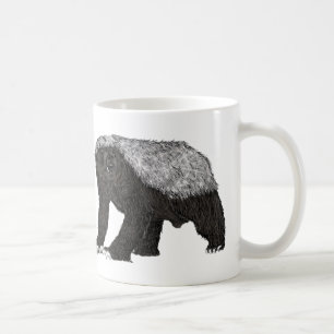 Mug Badass Honey Badger Attitude sans peur Art animal