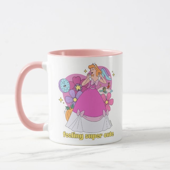 Mug Badge Cinderella "Feeling Super Cute" (Gauche)
