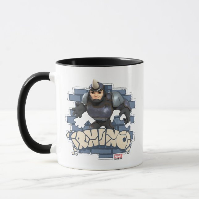 Mug Badge de caractères Rhino (Gauche)