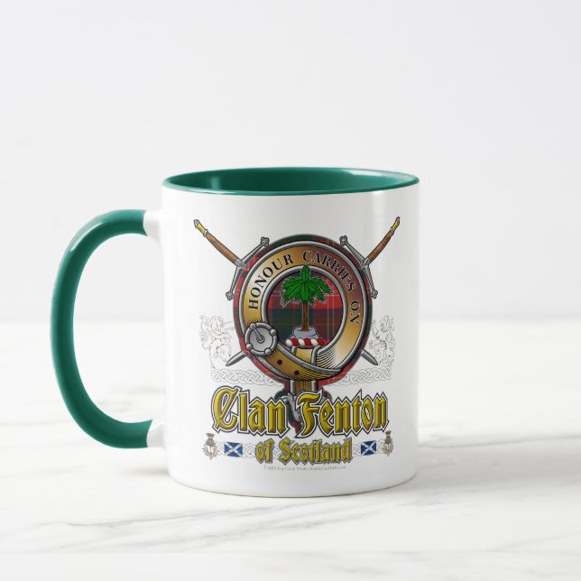 Mug Badge de clan Fenton (Gauche)