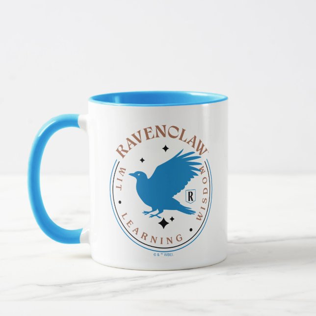 Mug Badge de la Fierté de la maison d'aigle bleu RAVEN (Gauche)