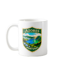 Mug Badge de Voyage Açores Portugal – Scenic Lagoa